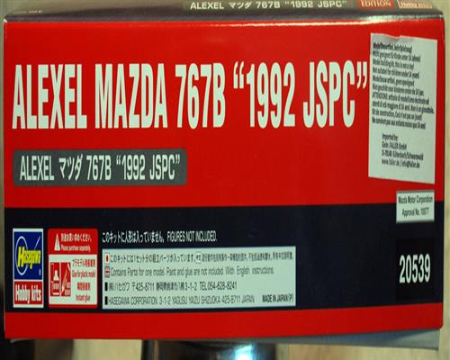 1992 Mazda 767B Alexel JSPC 1:24 Hasegawa 20539
