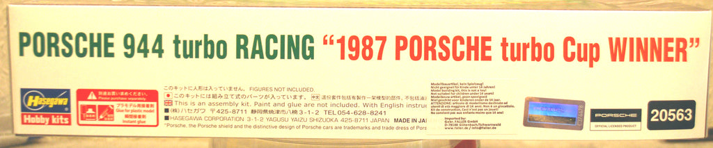 Hasegawa 20563 1987 Porsche 944 Turbo Racing Porsche Turbo Cup Winner 1:24