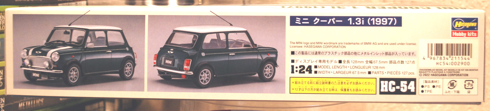 Hasegawa 21154 1997 Mini Cooper 1,3i Mk.VII 1:24