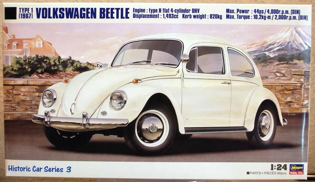 1967 Volkswagen VW Käfer- VW Beetle, 1:24, Hasegawa 21203