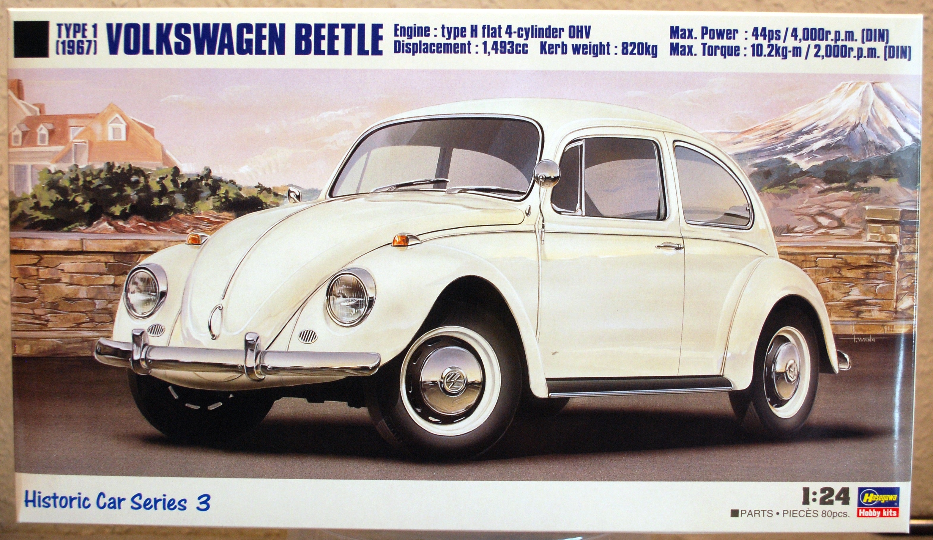 1967 Volkswagen VW Käfer- VW Beetle, 1:24, Hasegawa 21203