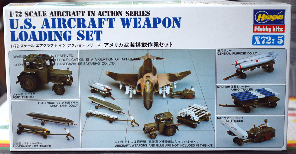 US Aircraft Weapon Loading Set Flugzeug Mannschaft Pilot 1:72 Hasegawa 35005
