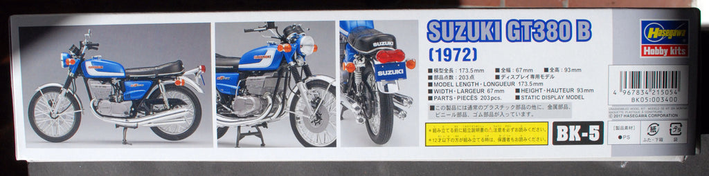 1972 Suzuki GT 380 B 1:12 Hasegawa 21505