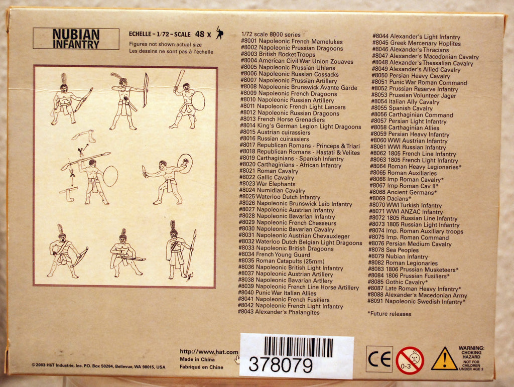 HäT 8079 Nubian Infantry 48 Stück 1:72