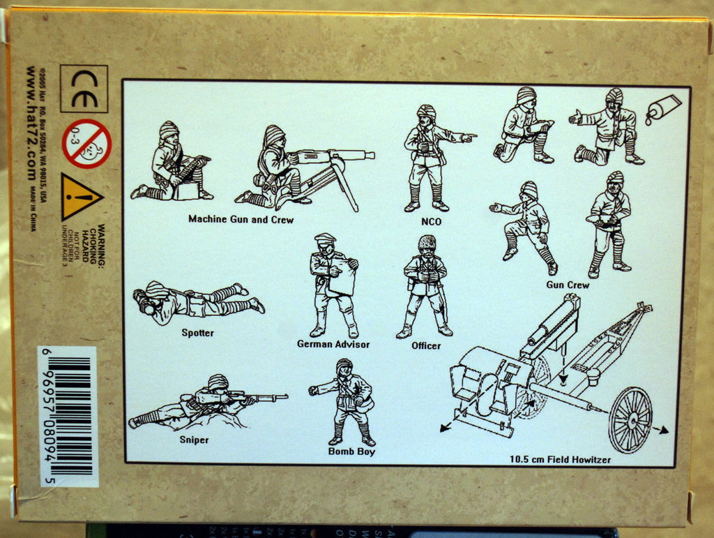 HäT 8094 WWI Ottoman Artillery and Machine Guns Crew 92 Teile 1:72