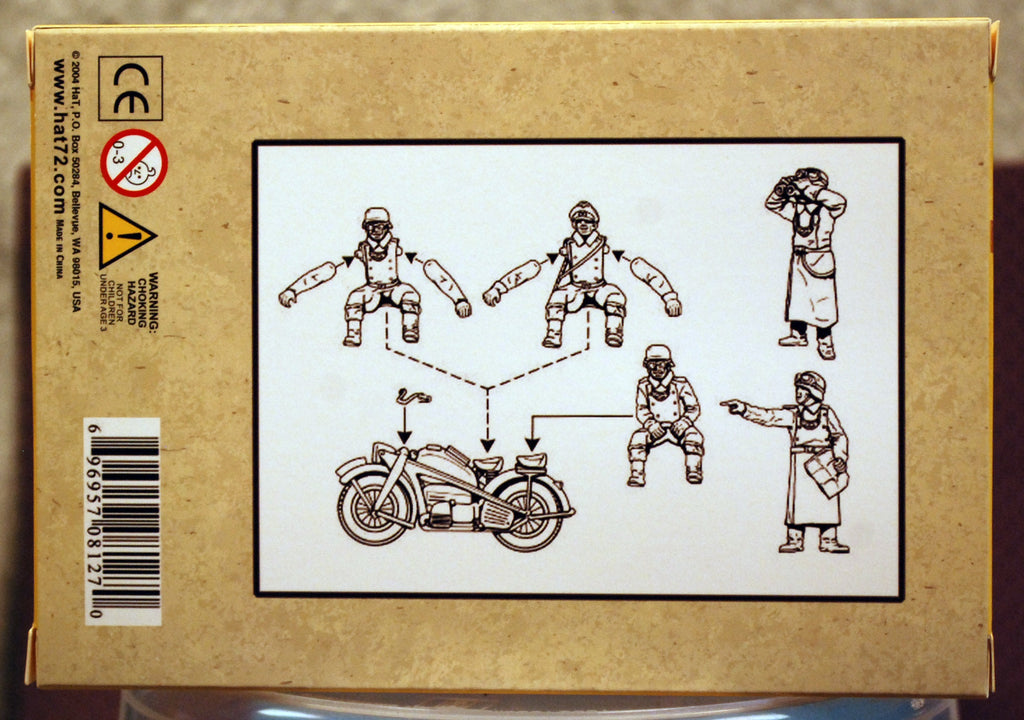 HäT 8127 WW II German Motorcycles 6 Stück 1:72