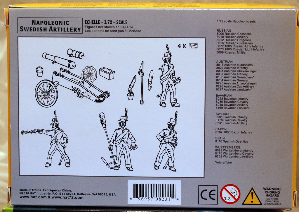 HäT 8231 Nap. Swedish Artillery 1:72