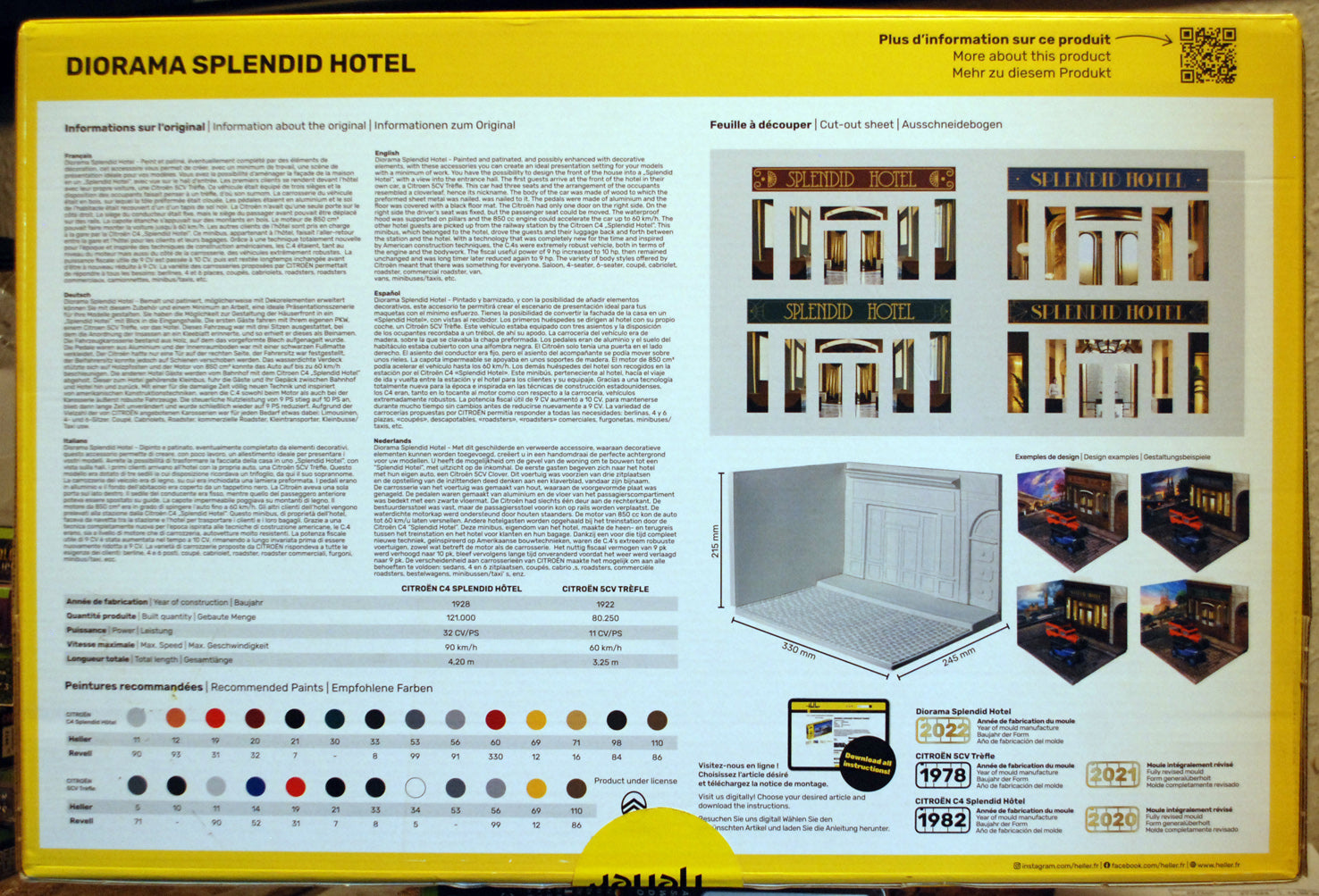 Heller 50330 Diorama Splendid Hotel Cities of  Europe 1:24 Bausatz