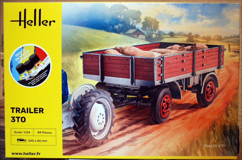 Heller 57410 Anhänger Trailer 3 To Starter Kit 1:24 neu 2025