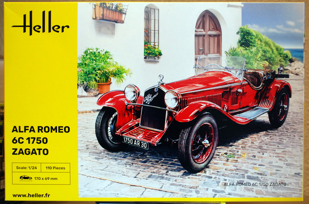 Heller 80715 1929 Alfa Romeo 6C1750 Zagato 1:24 Bausatz wieder 2025