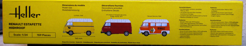 Heller 80740 1964 Renault Estafette Highroof 1:24 Neu 2022