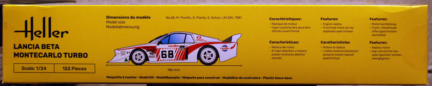 Heller 80741 1979 Lancia Beta Monte Carlo Turbo 1:24 Bausatz wieder 2025