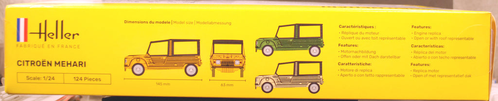 1968 Citroen Mehari, 1:24, Heller 80760, neu neu 2016 neu komplett neu