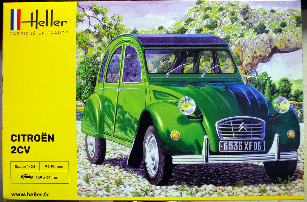 1980 Citroen 2 CV Ente 1:24 Heller 80765