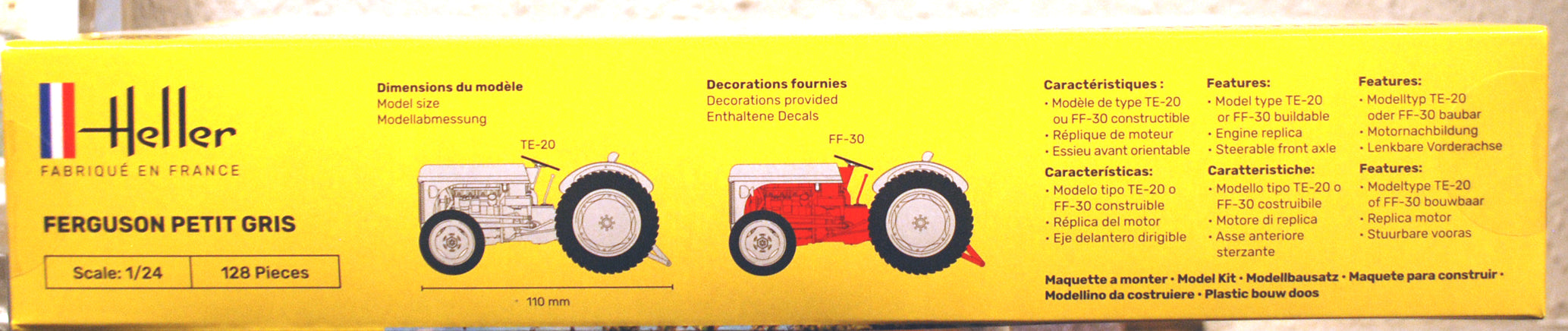 Heller 81401 1946 Ferguson TE-20 Petit Gris 1:24