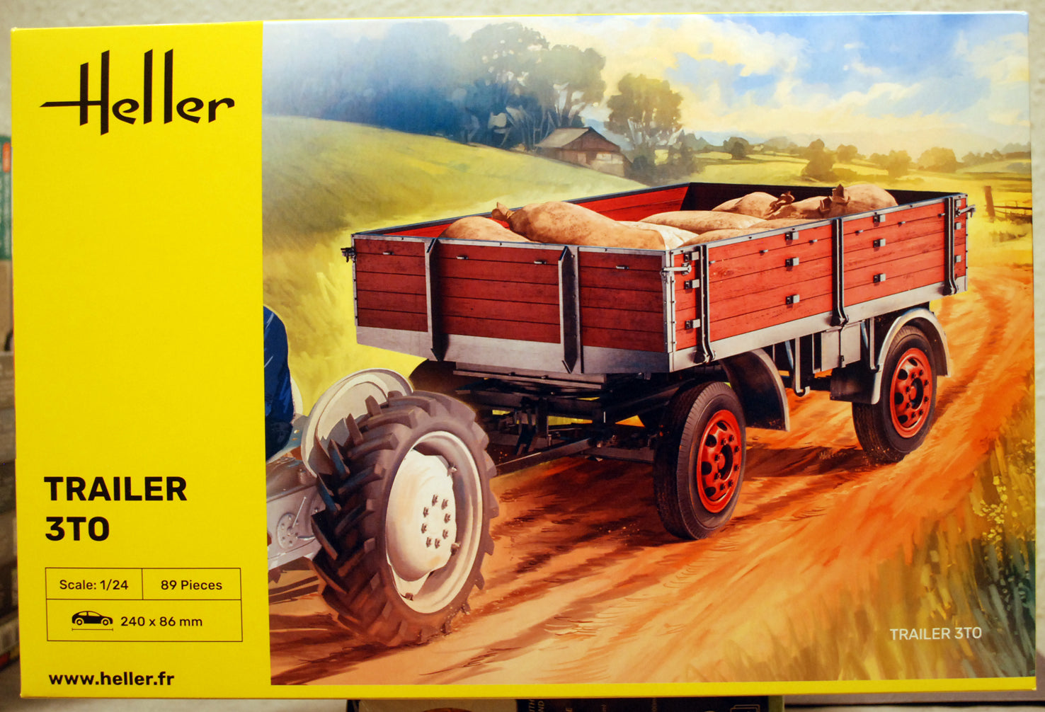 Heller 81410 Anhänger Trailer 3 To 1:24 neuer Bausatz 2025