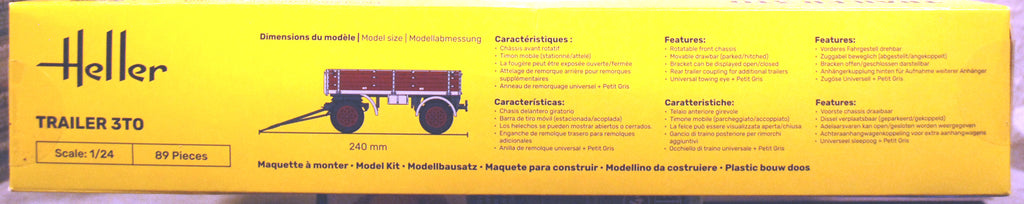 Heller 81410 Anhänger Trailer 3 To 1:24 neuer Bausatz 2025