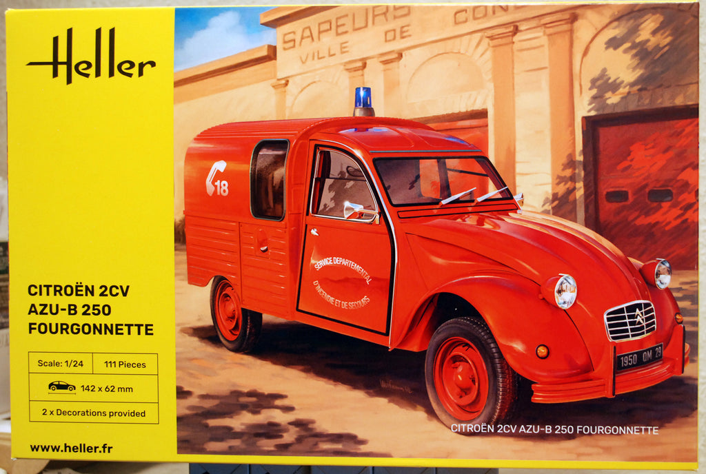 Heller 82701 1951 Citroen 2 CV AZU-B 250 Fourgonette 1:24 Bausatz neu 2026