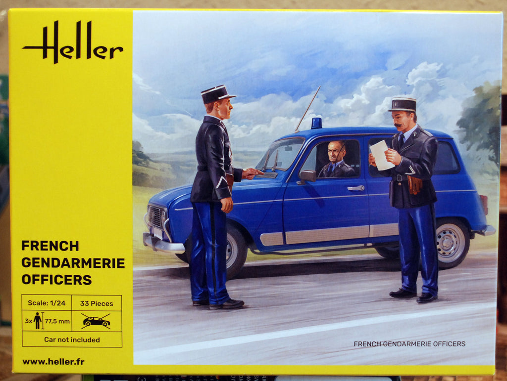 Heller 82751 French Gendarmerie Officers 1:24 Bausatz neu 2025