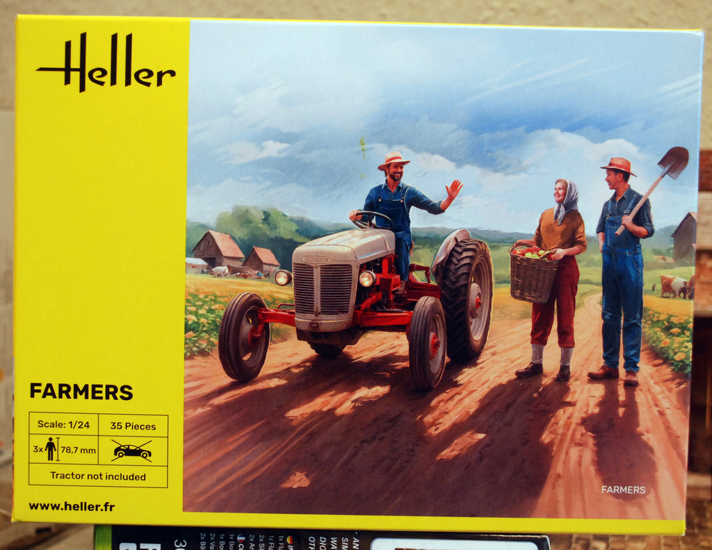 Heller 82752 Farmers Bauern Treckerfahrer 1:24 Bausatz neu 2025