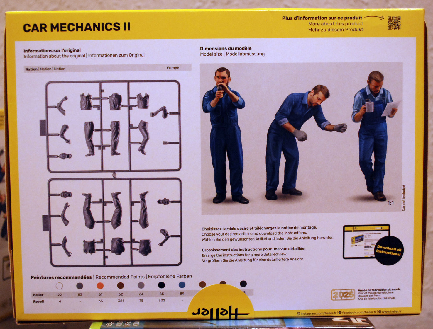 Heller 82756 Car Mechanics II Auto Werkstatt Schrauber 1:24 Bausatz neu 2025