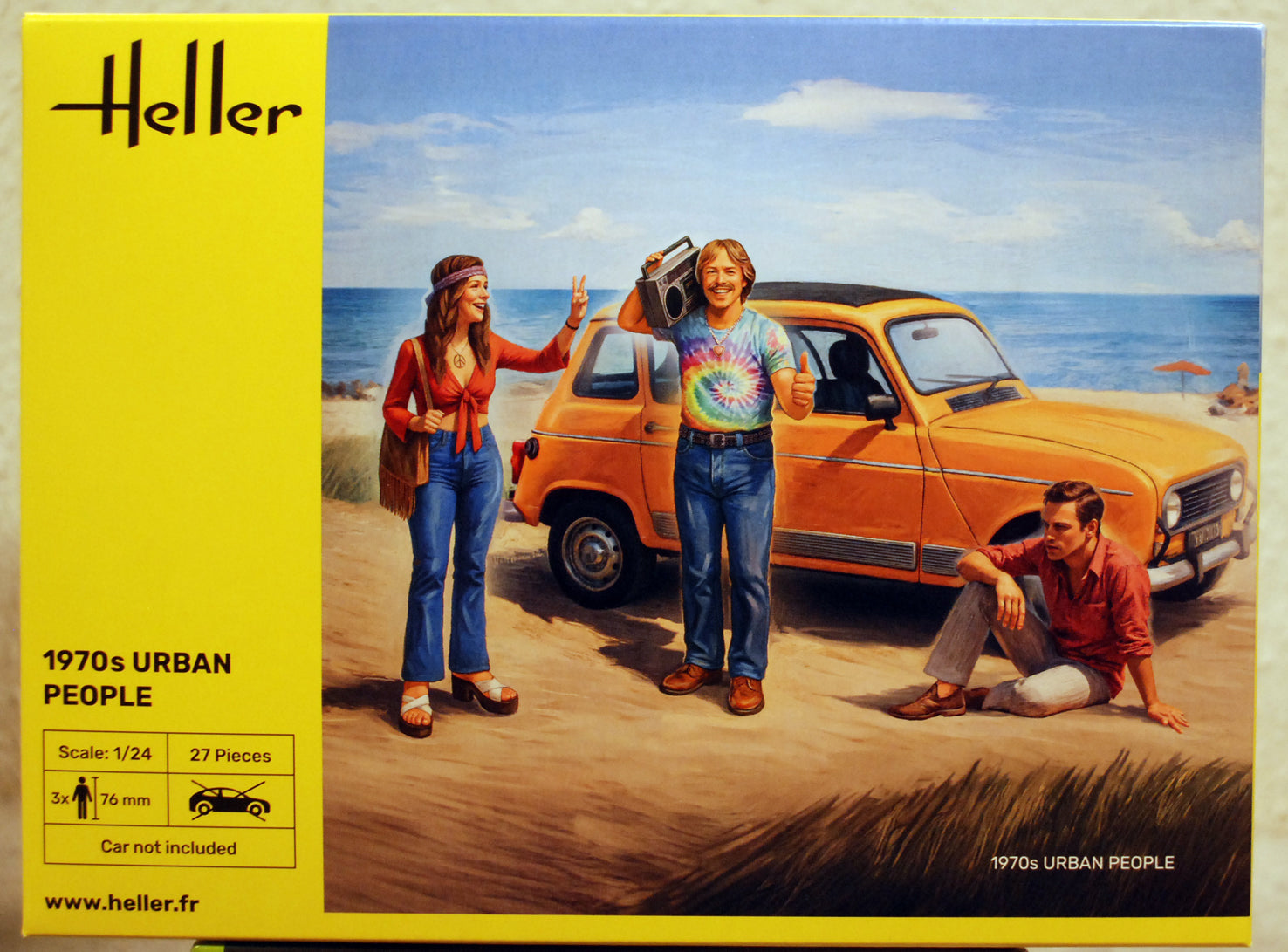 Heller 82757 1970s Urban People Hippies Touristen 1:24 Bausatz neu 2025
