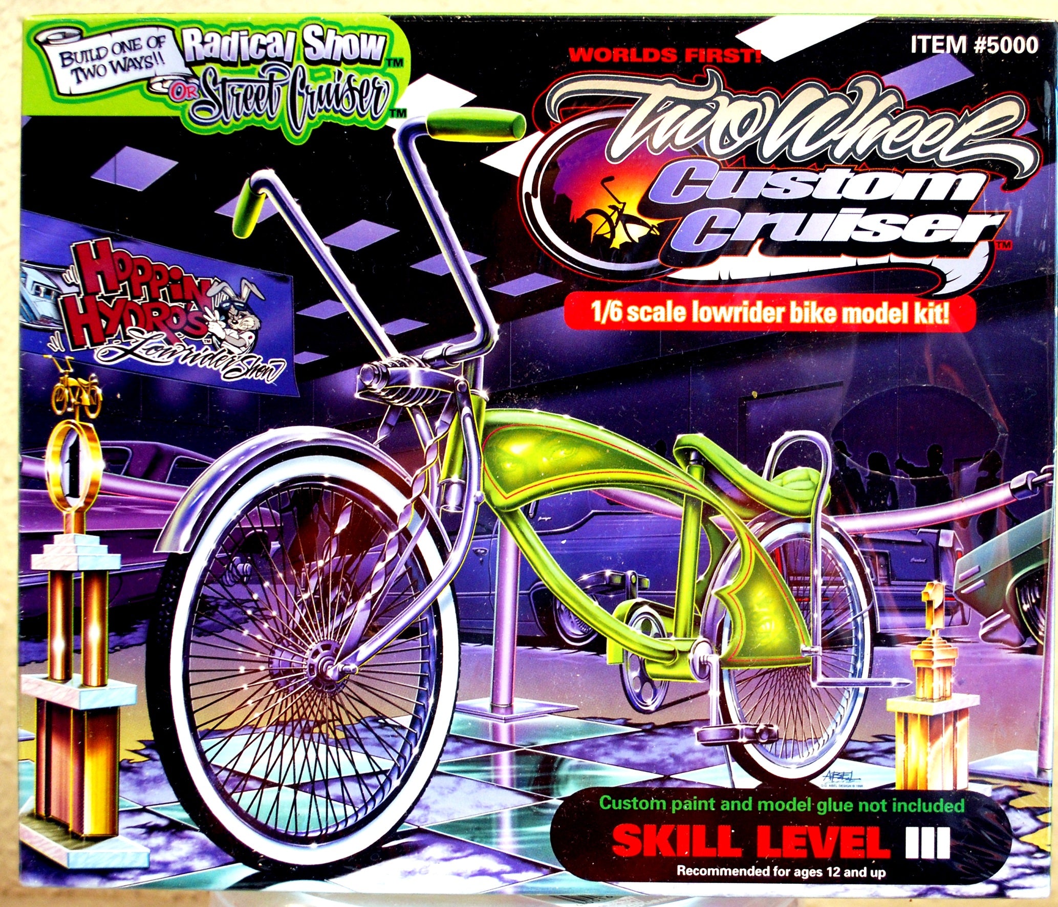 Hoppin Hydros 5000 Lowrider Bicycle 2´n1 Radical Show or Street Cruiser 1:6