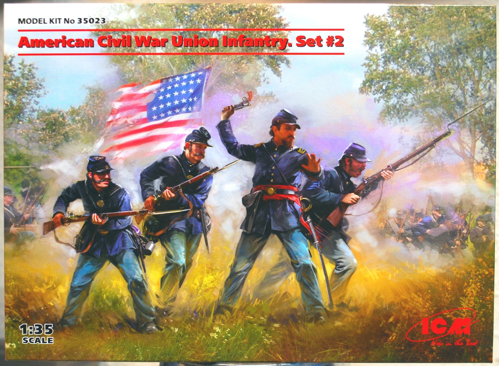 ICM 35023 American Civil War Union Infantry Set #2 1:35