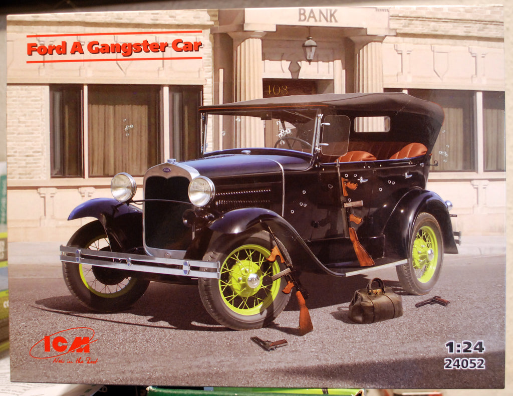 ICM 24052 1930 Ford Model A Standard Phaeton Gangster Car 1:24  neu 2025