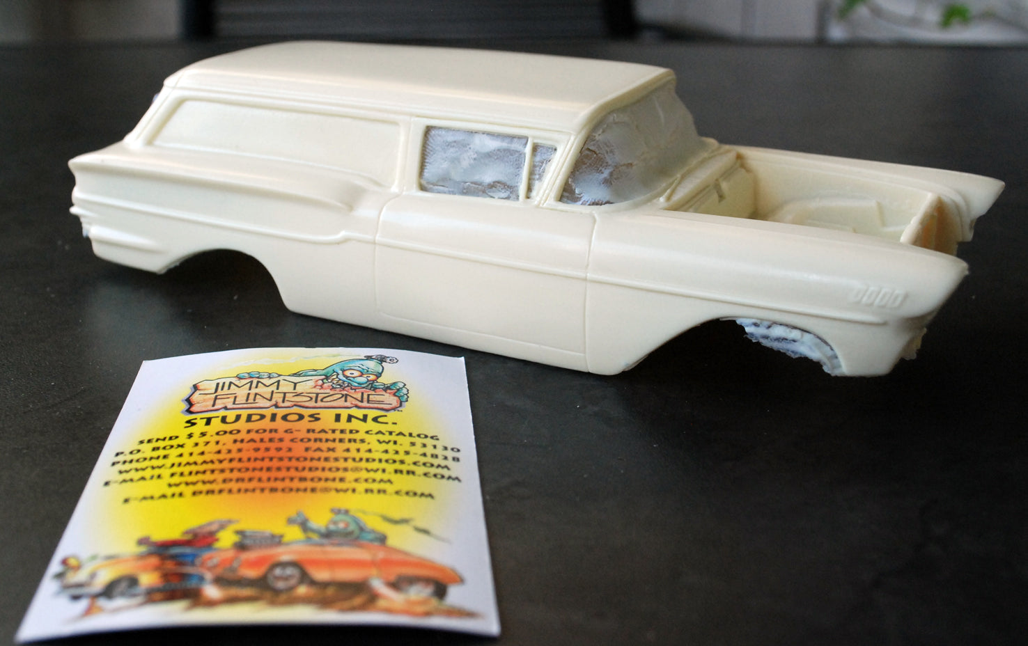 Jimmy Flintstone 1958 Chevrolet Impala 2-door-delivery Resin Body only 1:25