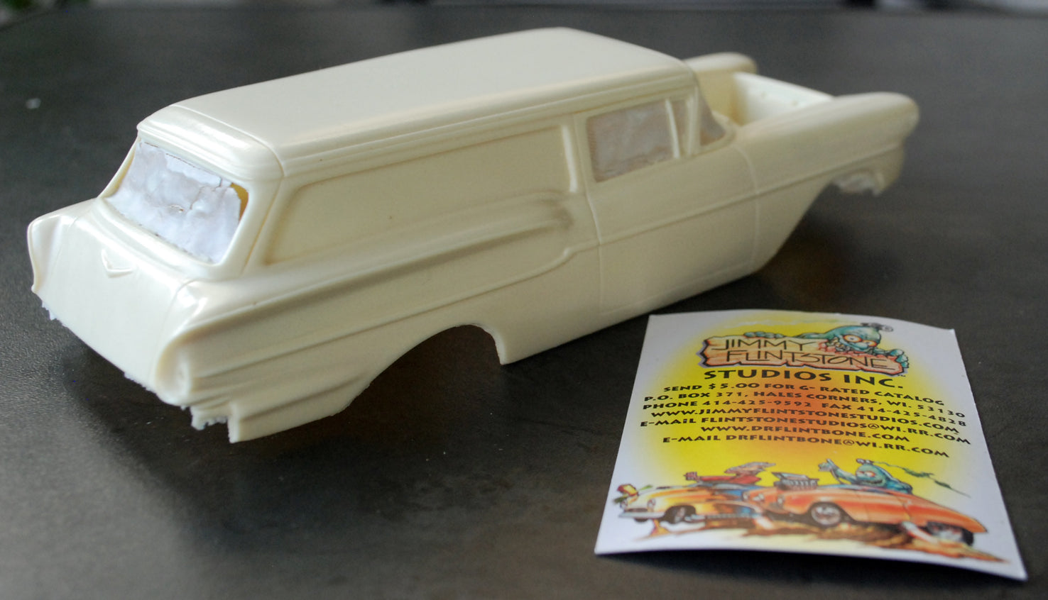 Jimmy Flintstone 1958 Chevrolet Impala 2-door-delivery Resin Body only 1:25