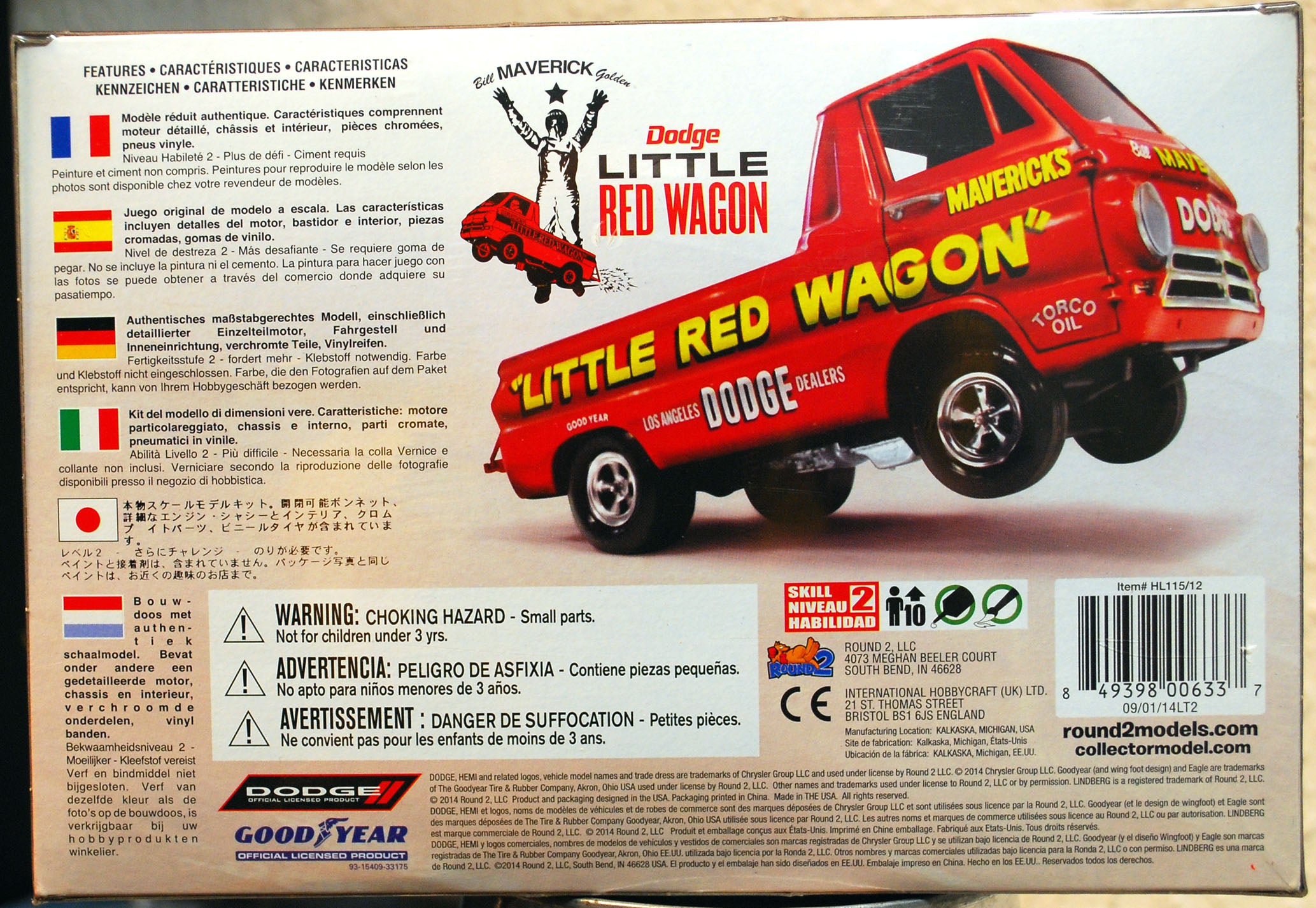 1965 Dodge A 100 Little Red Wagon 2´n1 1:25 Lindberg 115