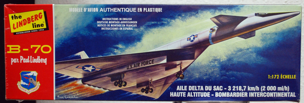 Lindberg 413 SAC Delta Wing Intercontinental Bomber B-70 1:172