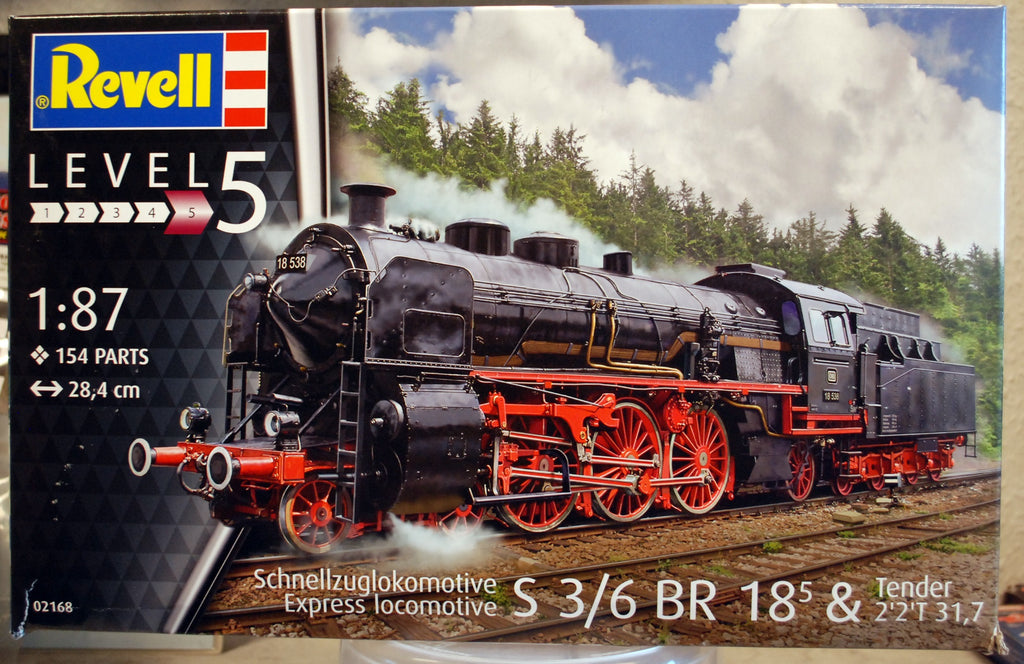 Revell 02168 Schnellzug - Lokomotive S3/6 BR 18´5 mit Tender 2´2´T 31,7 1:87 H0