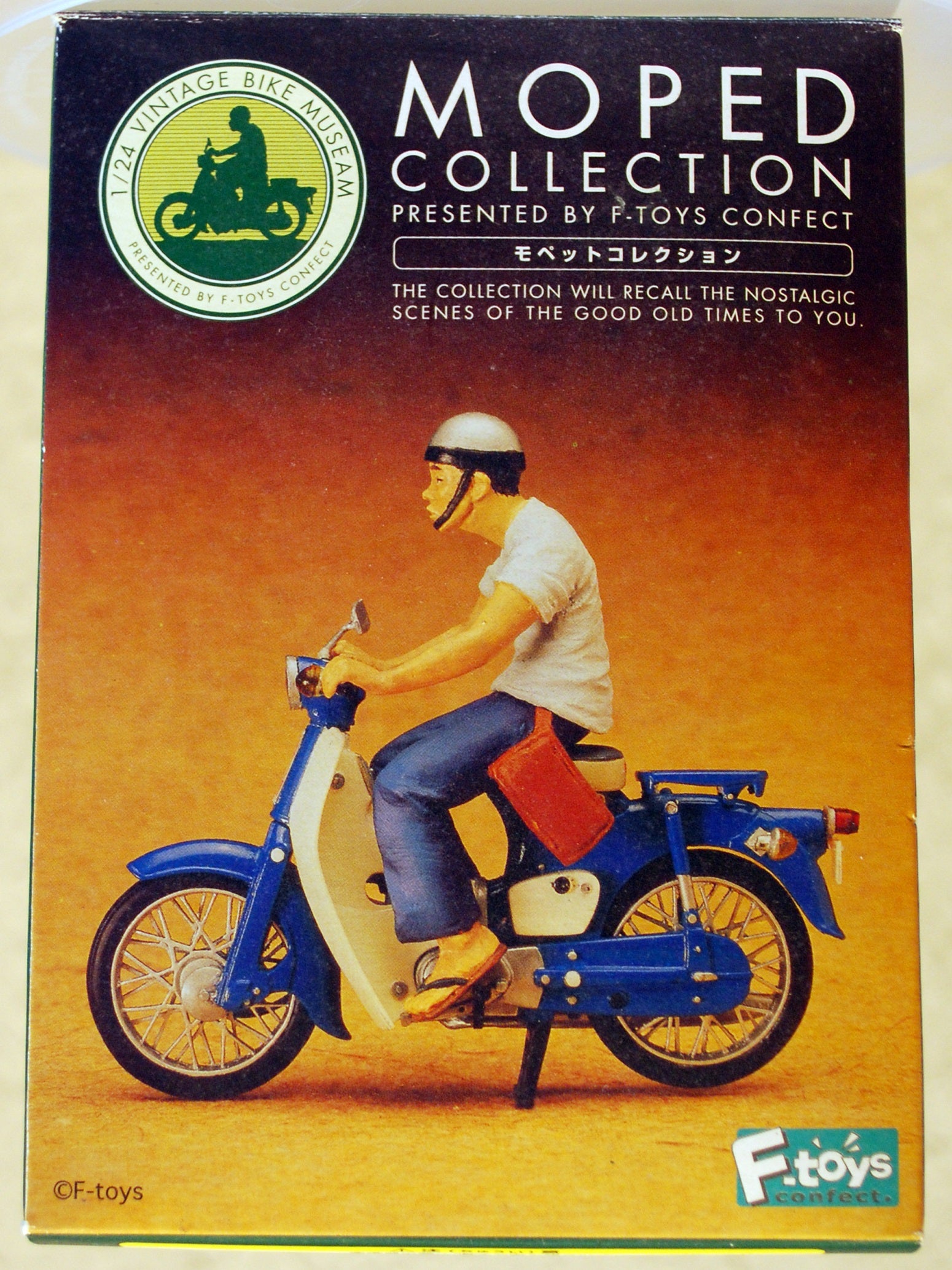 F-Toys 600186 1976 Honda Road Pal mit Figur 1:24 Fertigmodell