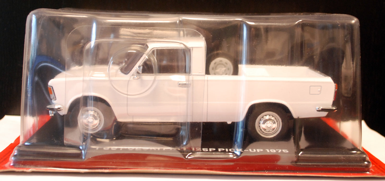 1975 Polski Fiat 125 P Pickup 1:24 Fabbri / White Box / Hachette