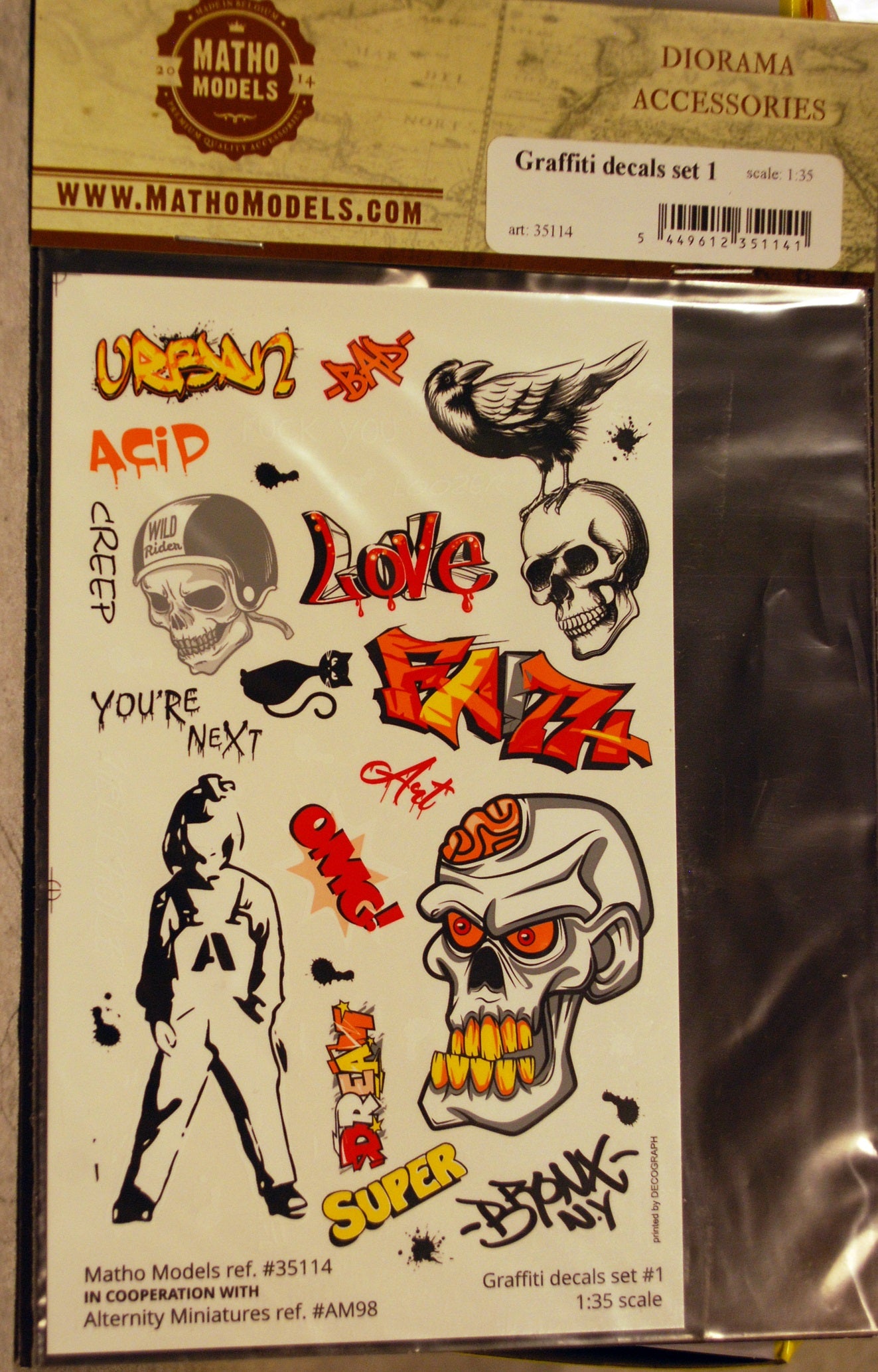 Matho Models 35114 Decals Graffiti Decals Set 1