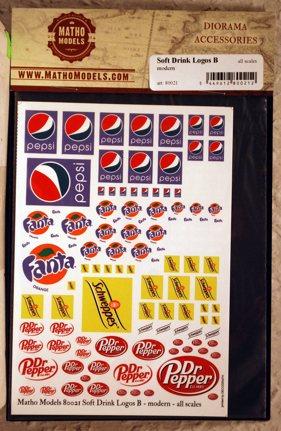 Matho Models 80021 Decals Soft Drink Logos B modern