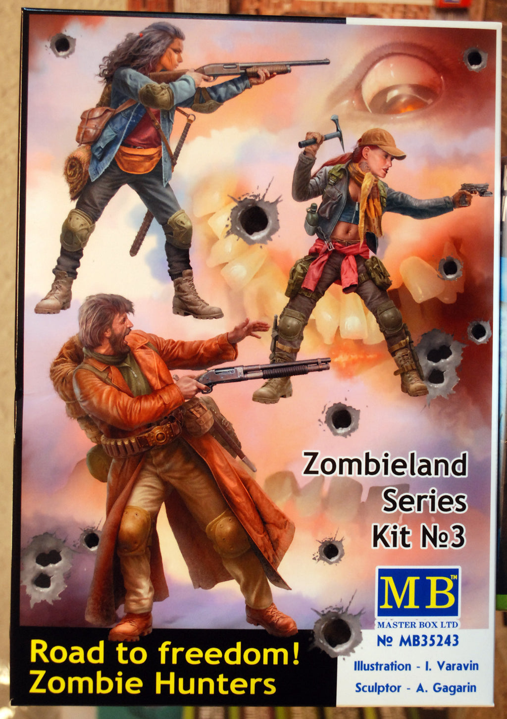 35243 Master Box Zombieland Series Road to Freedom Zombie Hunters No. 3  1:35