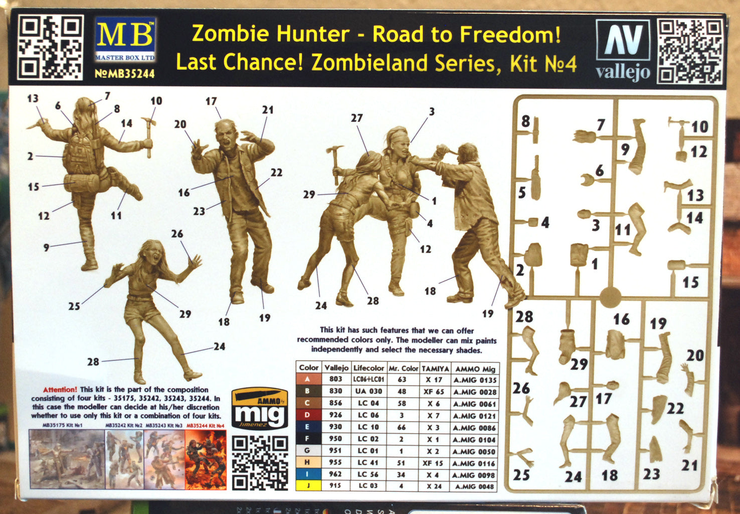 35244 Master Box Zombieland Series Road to Freedom Last Chance No. 4  1:35