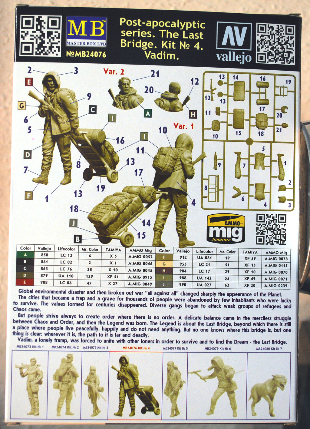 24076 Master Box Post-apocalyptic series The last Bridge Vadim 1:24