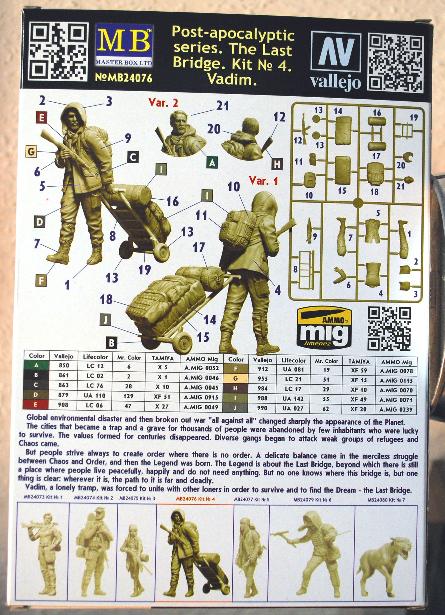24076 Master Box Post-apocalyptic series The last Bridge Vadim 1:24