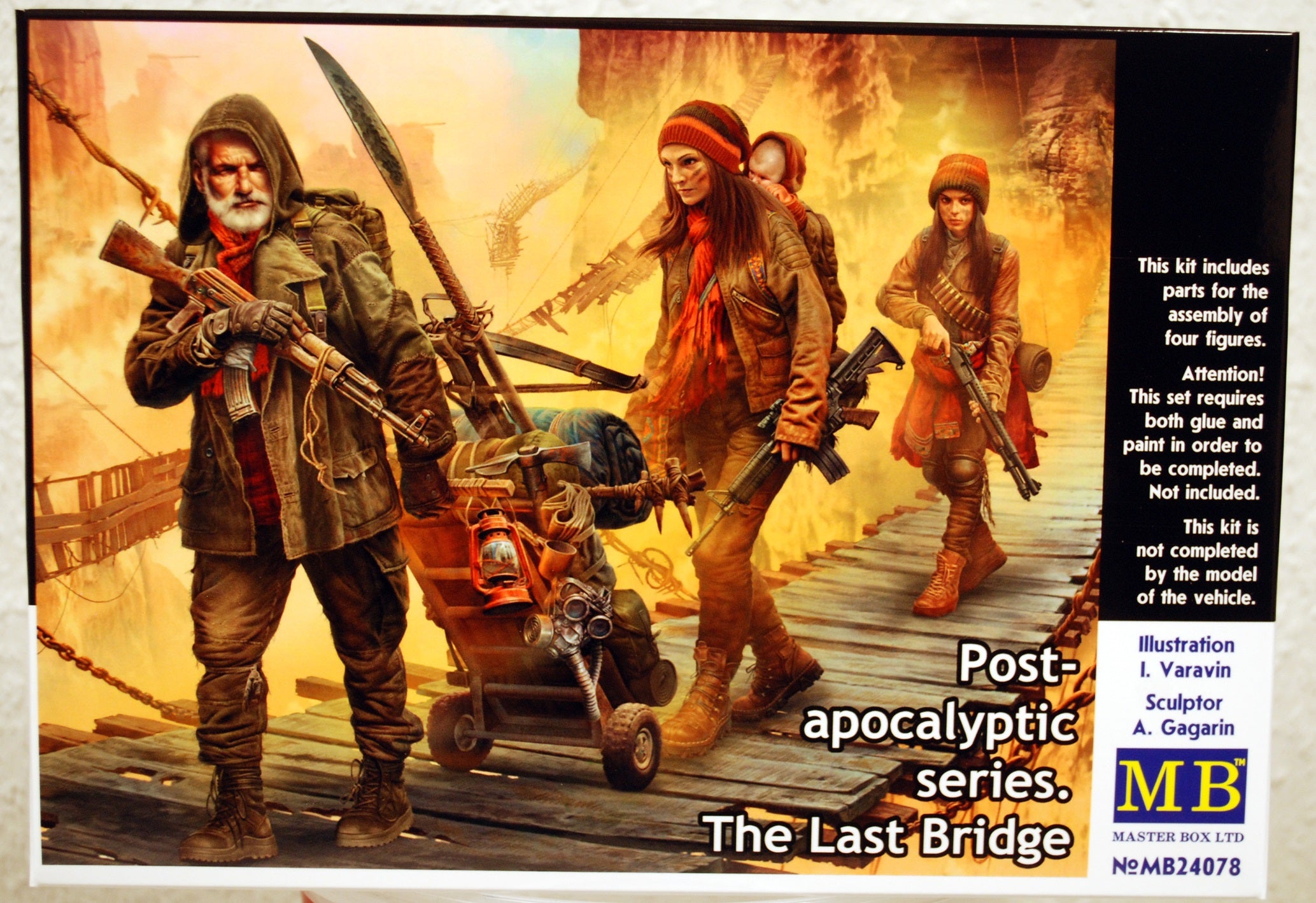 24078 Master Box Post-apocalyptic series The last Bridge komplett Set 1:24