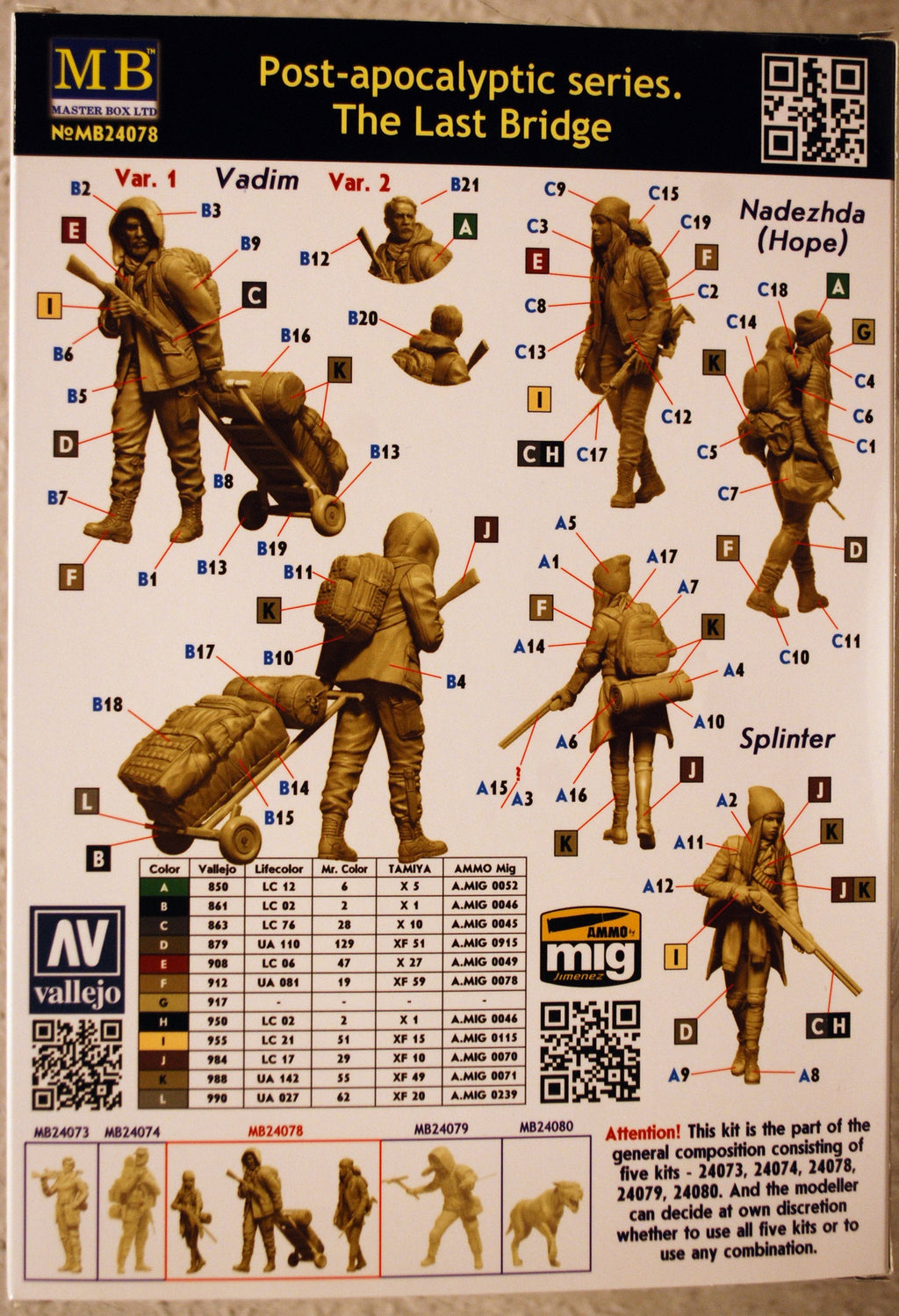 24078 Master Box Post-apocalyptic series The last Bridge komplett Set 1:24