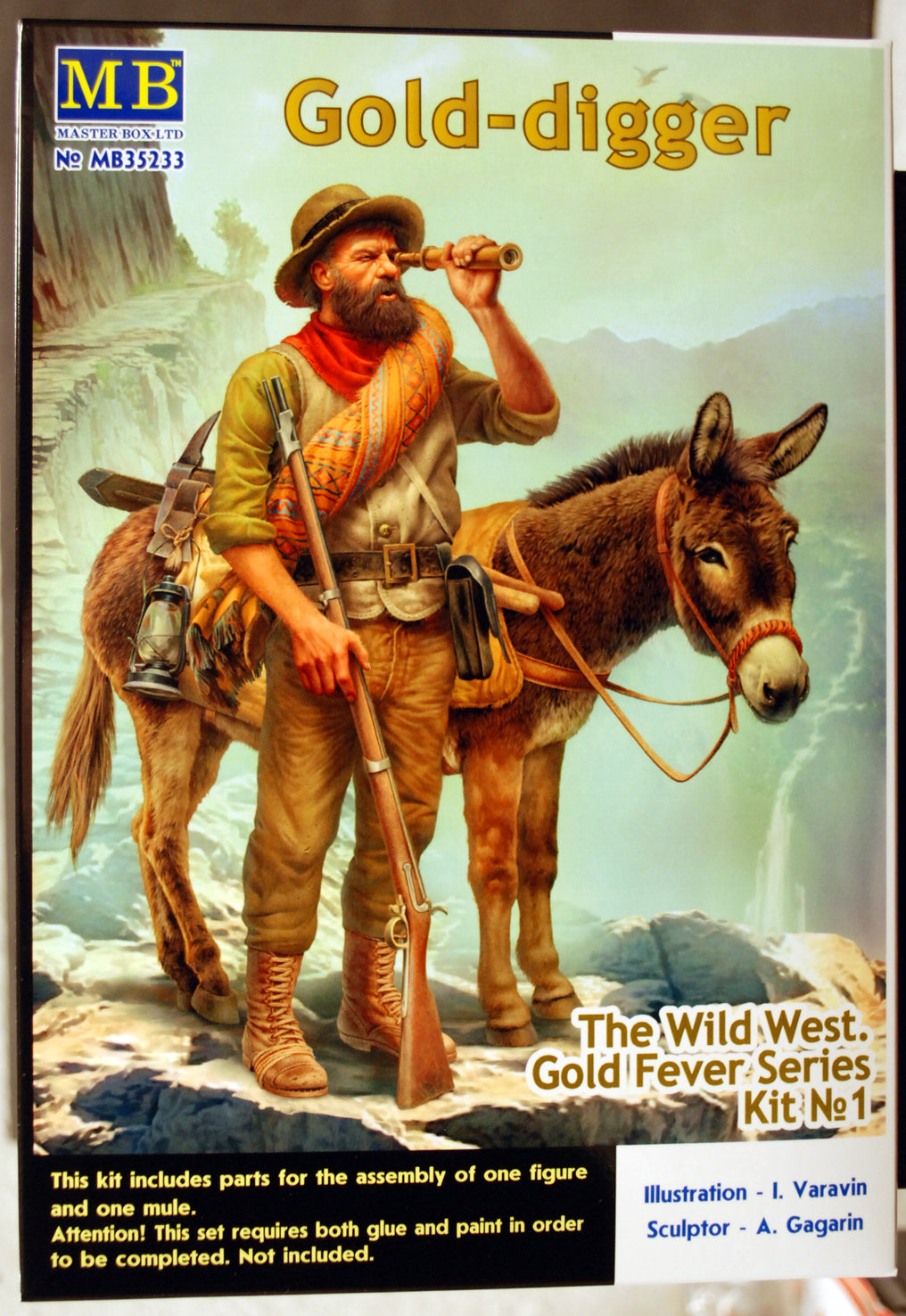 35233 Master Box Gold Digger The Wild West Gold Fever Ser. Kit 1 1:35