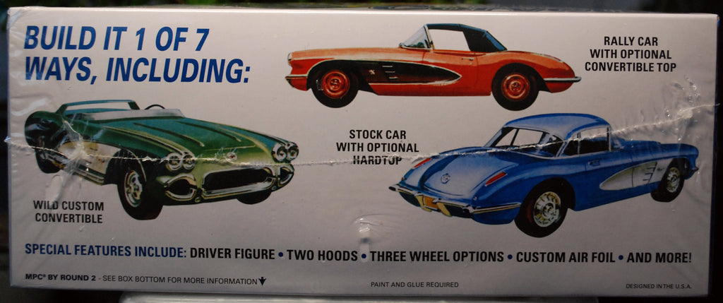 MPC 1002 1960 Chevrolet Corvette Convertible 1:25 7´n1 Bausatz wieder neu 2024