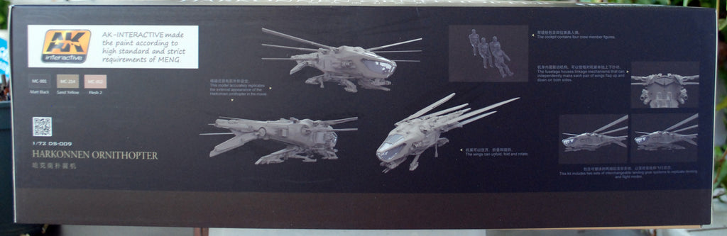 Meng  DS09 Dune Harkonnen Ornithopter 1:72 Bausatz neu 2024
