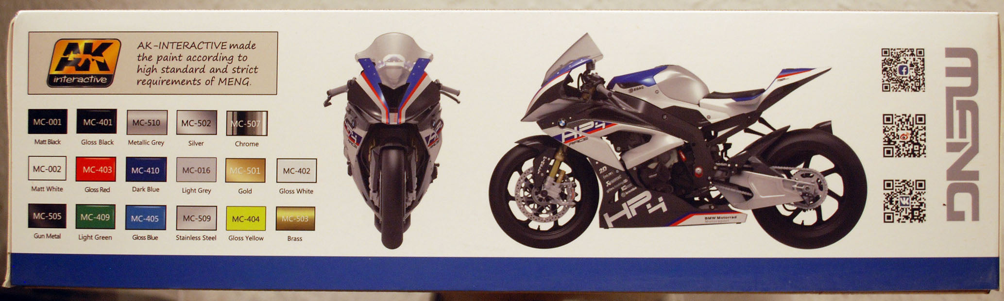 Meng MT004 2017 BMW HP4 Race 1:9