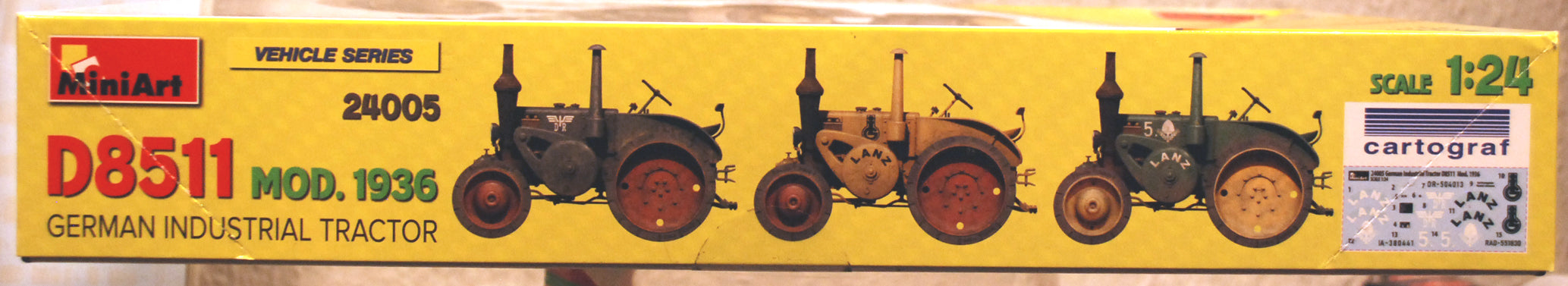 Mini Art 24005 1936 Lanz Bulldog D8511 Trecker Traktor 1:24 neu 2023