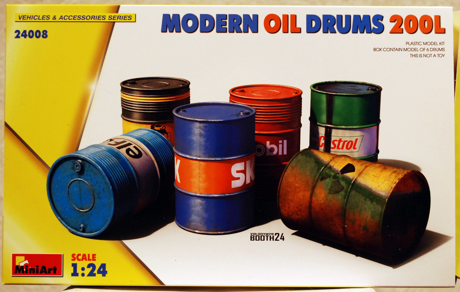Mini Art 24008 Modern Oil Drums Moderne Ölfässer 200 L 1:24 Bausatz Kit